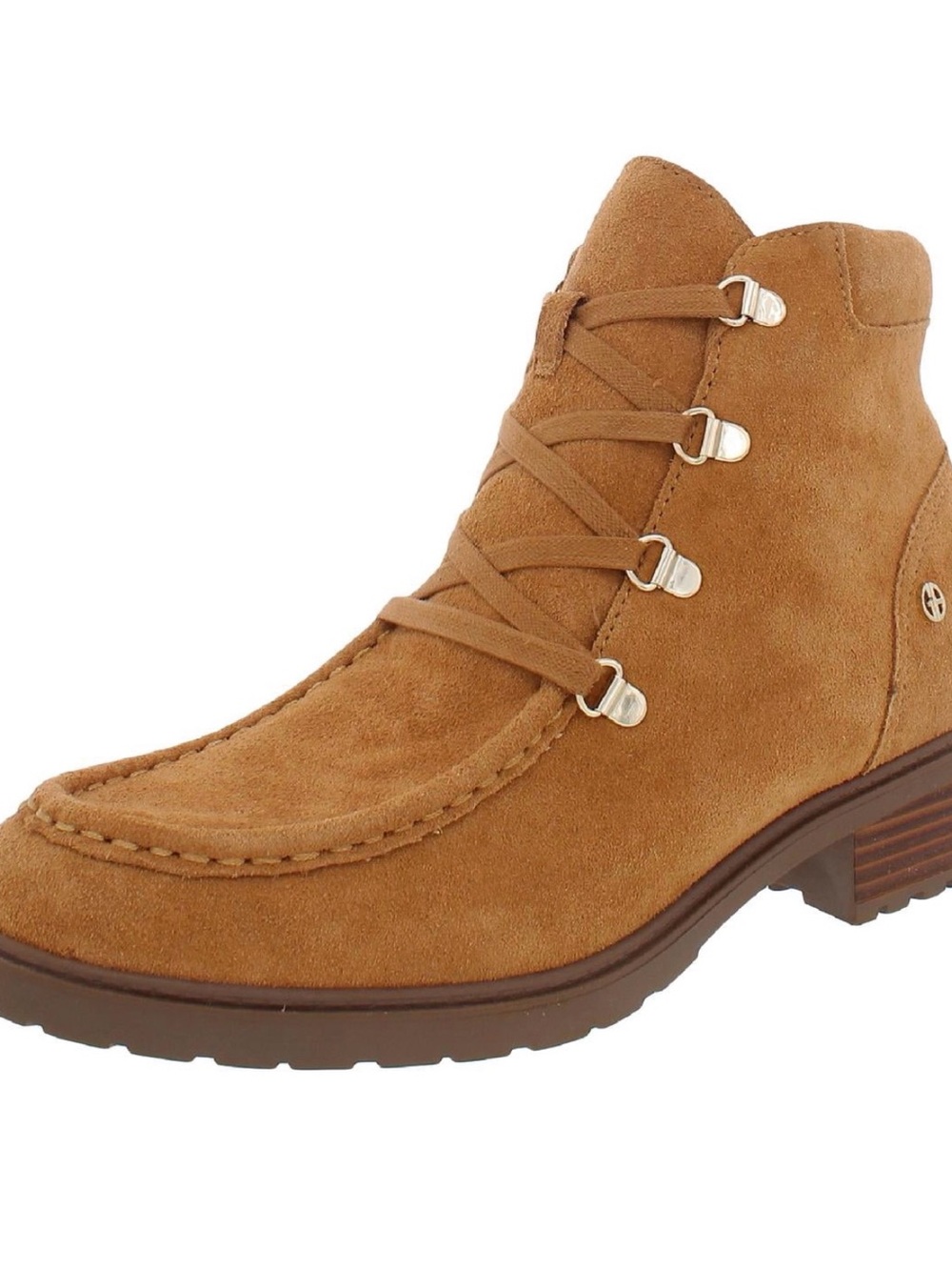 Giani Bernini Camel Suede Lace-Up Ankle Boot